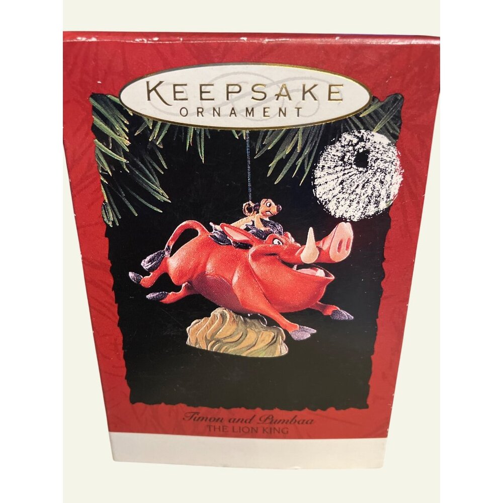 Disney Timon & Pumbaa Lion King Keepsake Ornament Handcrafted By Hallmark